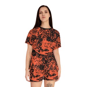 Frauen Kurze Pyjama Set (AOP) Mode Sommer 100%