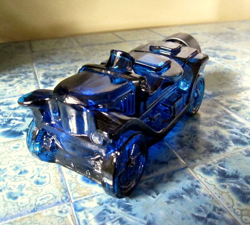 Vintage Old Car Shaped Cobalt Blue Cologne Bottle from Avon Etsy