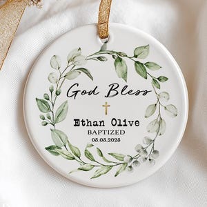 Baptism Gift for Boy, Custom Christening Gift, Baptism Ornament, Personalized Baptism Gift, Christening Gift Boy, Baptism for Boy, Baptized