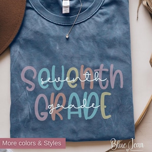 Camiseta de maestro de séptimo grado Comfort Colors®, camiseta de maestro de séptimo grado, camiseta de nuevo año escolar, camiseta de séptimo grado, camiseta de sexto grado, escuela secundaria