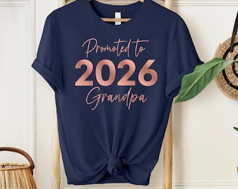 Zum Opa T-Shirt befördert: Neues Opa Shirt, Opa Reveal Shirt, Opa Schwangerschaftansage, Weihnachtsgeschenk Opa Opa