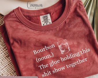Comfort Colors Bourbon Noun T-Shirt: Whiskey Lover Gift