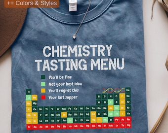 Comfort Colors® Lustiges Periodensystem Shirt, Shirt Wissenschaftler Chemie, Lustiges Chemie Shirt, Elemente Tabelle Lustiges Shirt, Wissenschaft Shirt, T-Shirt