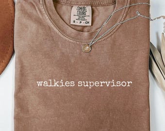 Dog Walking T-Shirt, Dog Lover TShirt, Walkies Supervisor Shirt, Comfort Colors® Unisex Tee