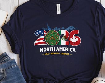2026 World Cup Shirt - USA Mexico Canada Host Cities Football Fan Gift, World Cup Supporter T-Shirt, Soccer Player Graphic Tee