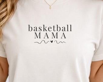 Basketball Mama Shirt, Sport Mama Shirt, Basketball Mama T-Shirt, Mama Basketball Geschenk, Spieltag Shirt, minimalistisches Mama Shirt
