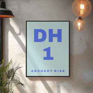 Custom Personalised Postcode Print | Wall Art Customer | Housewarming Gift | Custom Post Code | Gifts For Her | Gifts For Him | Home Decor
