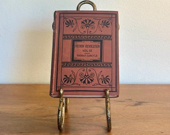 Antique Edition of The French Revolution Vol. III by Thomas Carlyle – 1870s Chapman & Hall – Antiquarian History Book – Vintage Home Library