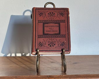 Antique Edition of The French Revolution Vol. I by Thomas Carlyle – 1871 Chapman & Hall – Antiquarian History Book – Old-World Library Decor