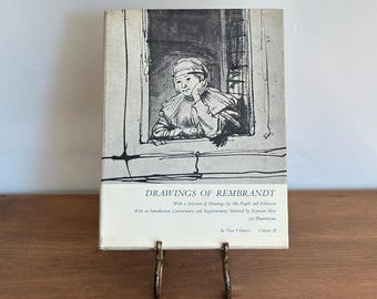 Vintage Edition of Drawings of Rembrandt Volume II – 1965 Dover Publications Hardcover – Seymour Slive – Art History Coffee Table Book