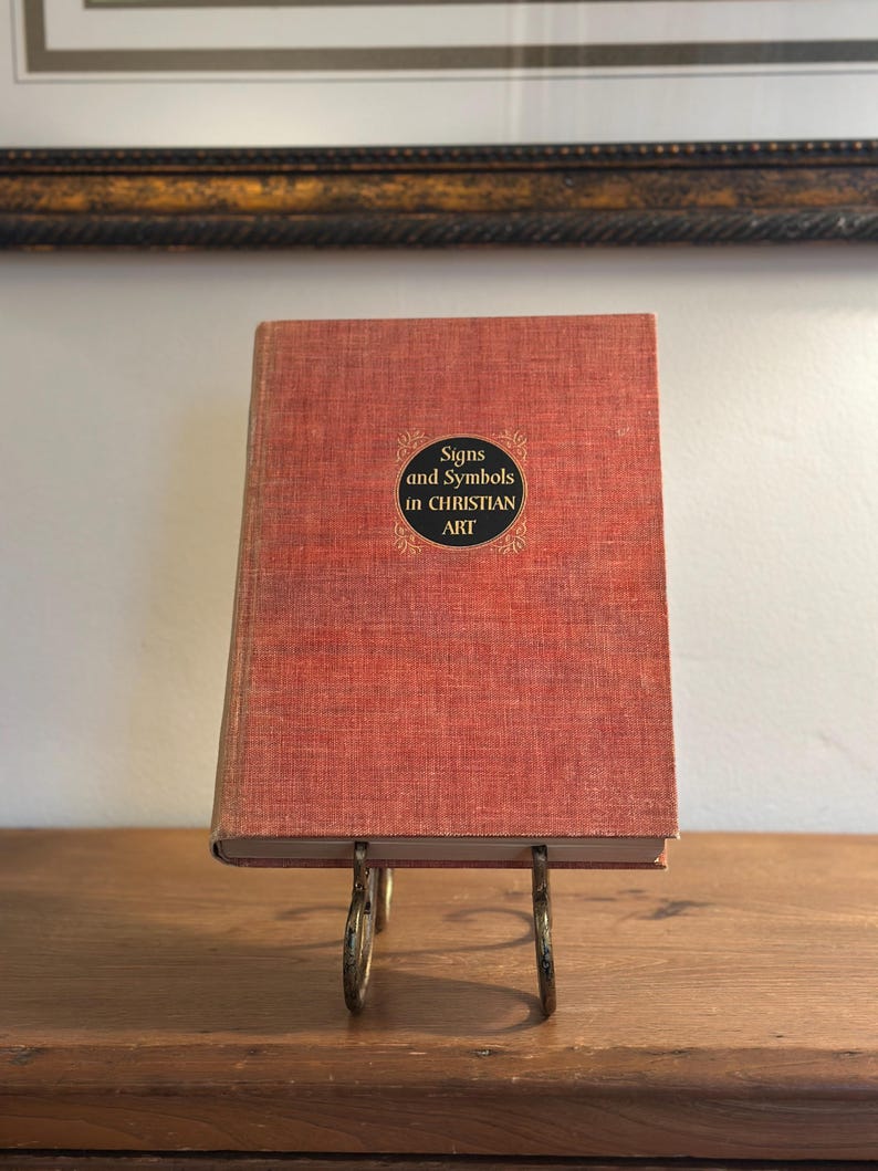 Vintage Religious Art History Book – Signs and Symbols in Christian Art ...
