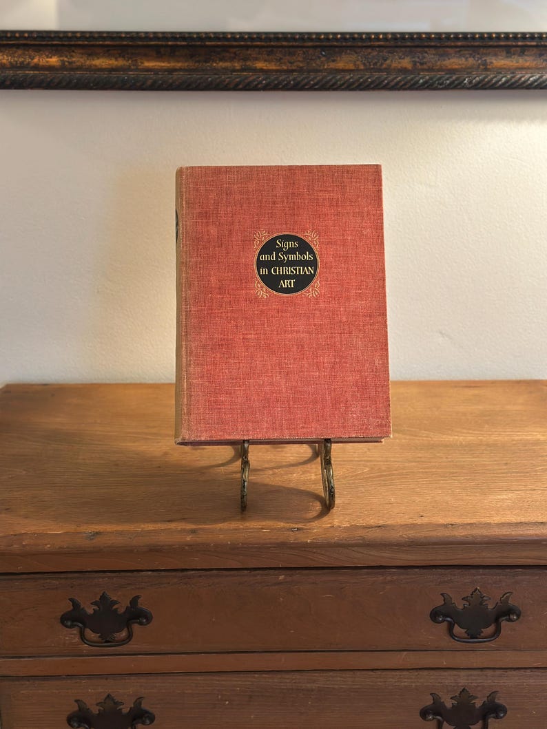 Vintage Religious Art History Book – Signs and Symbols in Christian Art ...