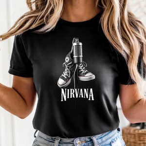 Vintage Nirvana Tee: Distressed 90s Rock Music Shirt