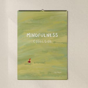 Mindfulness-collectie – kunstset van 6 minimalistische citaatafdrukken – uitgesneden en ingelijste kunstwerken
