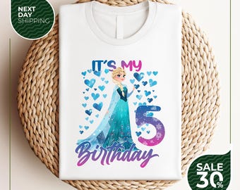 It's My Birthday Elsa | Princess Birthday Shirt | Elsa Olaf theme Party | Princess shirt for kids | Gift Birthday Shirt | Elsa Family Tee