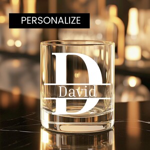 Elegantes personalisiertes 10 Unzen Rocks Glass | Benutzerdefinierte Whiskyglas, Rocks Glas, Bourbon Gläser, Rocks Gläser, Custom Rocks Glas, Bourbon Glas
