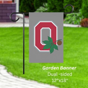 Ohio State Football Garden Banner: Double-Sided Buckeye Spirit For Home Or Campsite