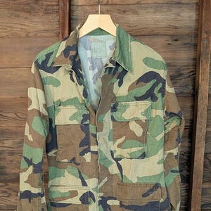 1984 US Army Camo Field Jacket - Authentic Vintage Army Surplus