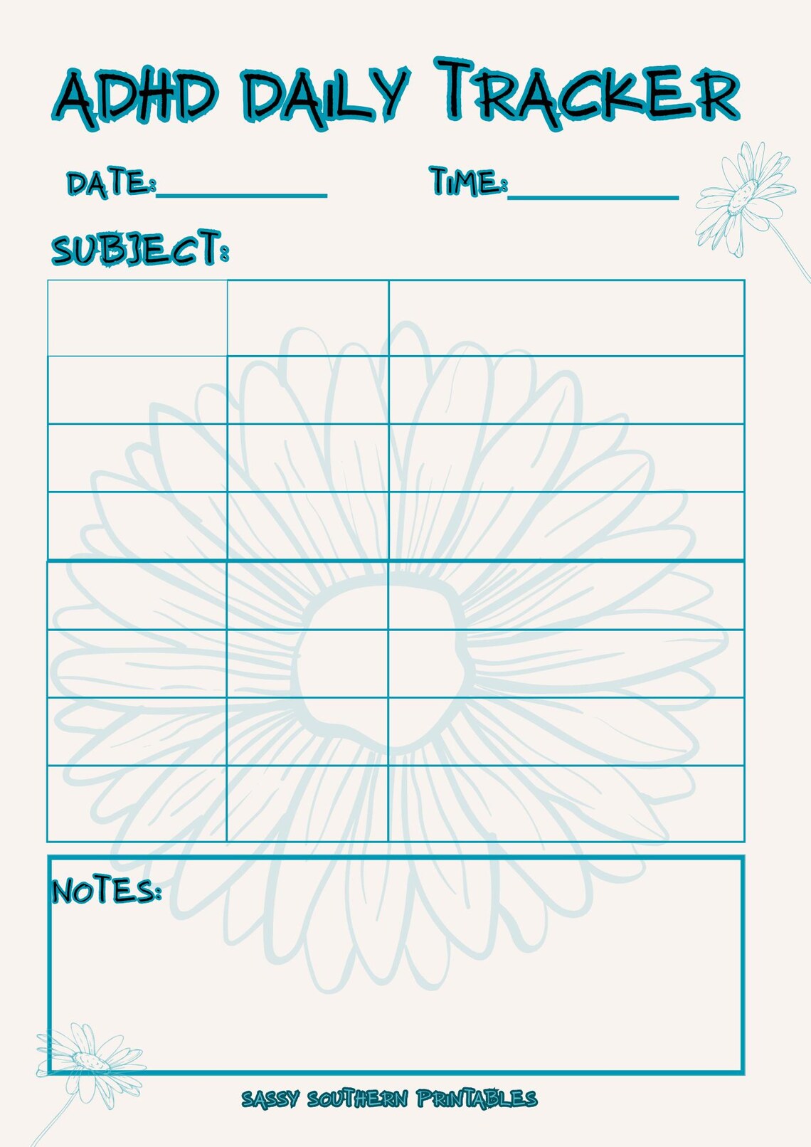 ADHD Habit Tracker | Printable Daily & Weekly Habit Tracking Sheet ...
