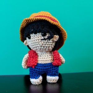 Straw Hat Luffy Pirate One Piece Amigurumi