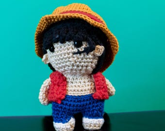 Straw Hat Luffy Pirate One Piece Amigurumi