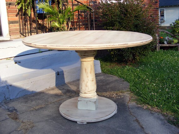 42 inch round pedestal table 60 inch image handcrafted 42 inch round pedestal table distressed ivory etsy 42 inch round pedestal table 60 inch image handcrafted 42 inch round pedestal table distressed ivory etsy