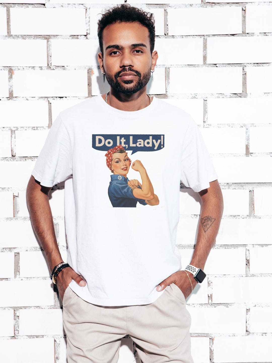 Do It Lady Rosie the Riveter Tee Shirt 