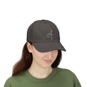 Embroidered Classic Dad Cap - AHS A CAP Design, Vintage Baseball Hat for Men, Women, Unisex Gift, Retro Dad Hat, Baseball Cap with Initials