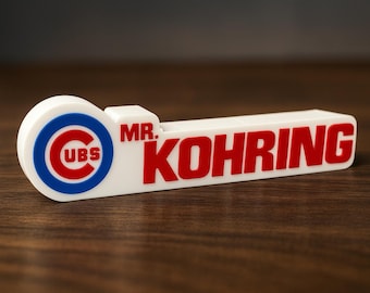 Custom 3D Printed Desk Name Plate with Logo – Personalized Office Sign