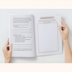 Self Love Guided Journal, Prompts, Affirmations, Self Care (Digital Download)