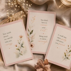 Gentle Permission to Rest Cards | Softly Illustrated Self Care Reminders (Instant Download)