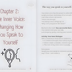 Self Love Guided Journal, Prompts, Affirmations, Self Care (Digital Download)