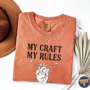 Anatomical Heart Knitting Shirt | Comfort colors my craft rules tee, Punk medical gothic gift tshirt, Edgy macabre halloween apparel top