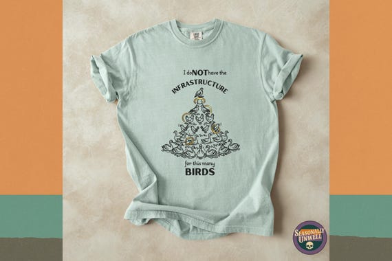 Funny 12 days of Christmas Bird Shirt | Comfort colors holiday carol meme humor tee, Minimalist absurdist xmas tshirt