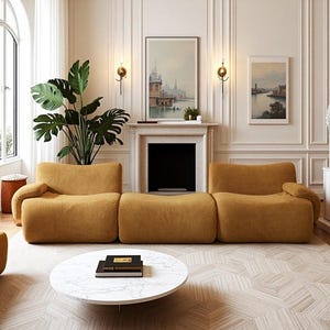 Tufted Floor Sofa | Floor Seating Sofa | Washable Sectional Sofa | Modular Floor Sofa Seat | Sofa Coverings | Gift Sofa Decor