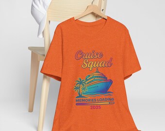 Family Cruise Squad  2025 Unisex Tee, Perfect for Vacation, Summer Events, Family Gatherings, Beach Days, Travel Enthusiasts