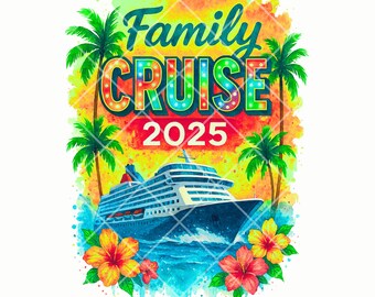 Familienurlaub T-Shirt Design, Sommerreise PNG, Strandkreuzfahrt Shirt Grafik, digitaler Download