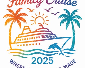 Familienurlaub T-Shirt Design, Sommerreise PNG, Strandkreuzfahrt Shirt Grafik, digitaler Download