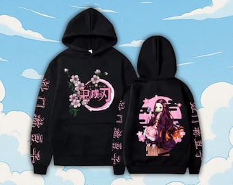 Sudadera con capucha de Kamado Nezuko, sudadera con capucha de anime, sudaderas con capucha de estilo urbano - Regalo para ella