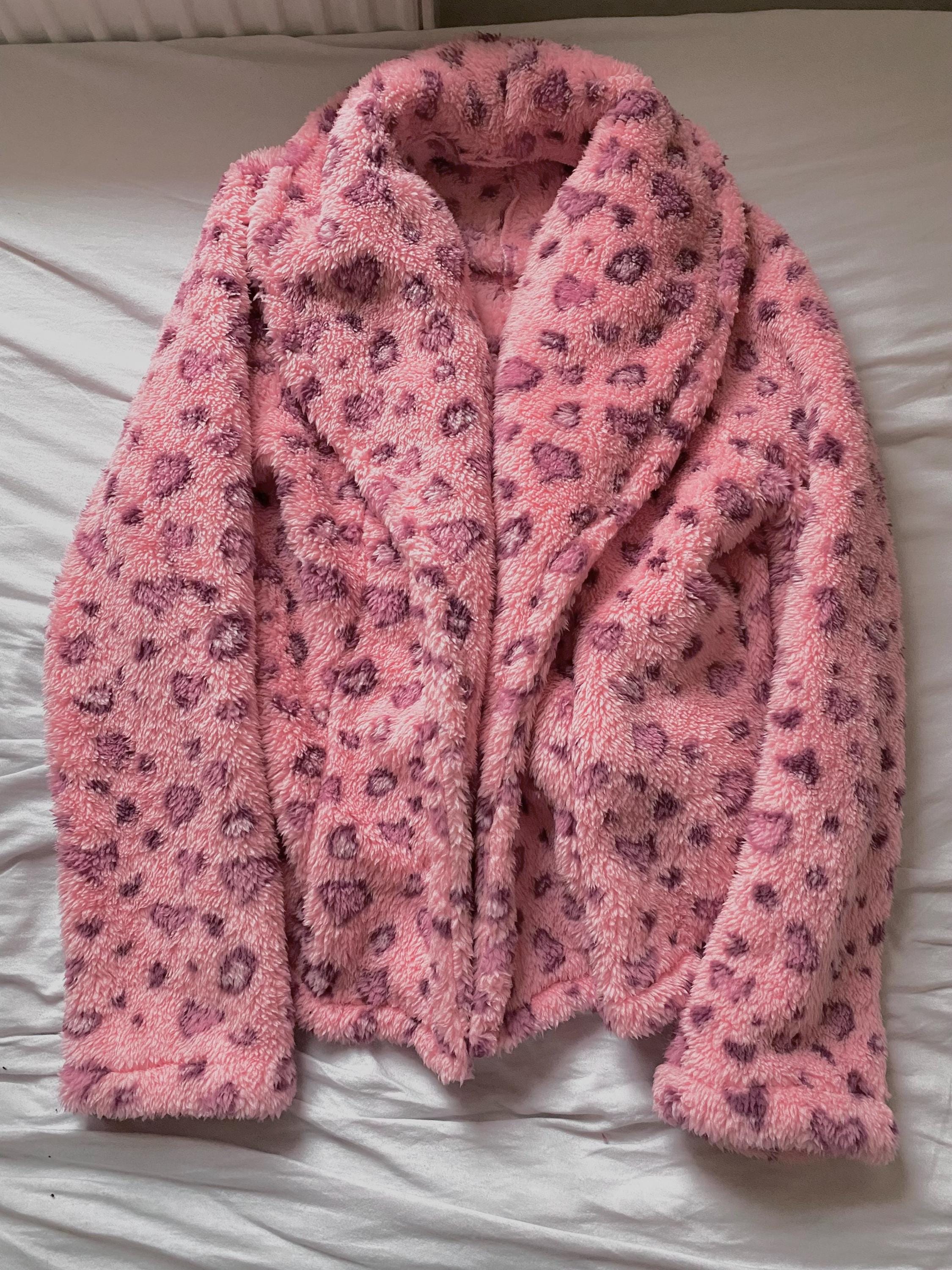 Pink Leopard Color Pink Leopard Print Coats