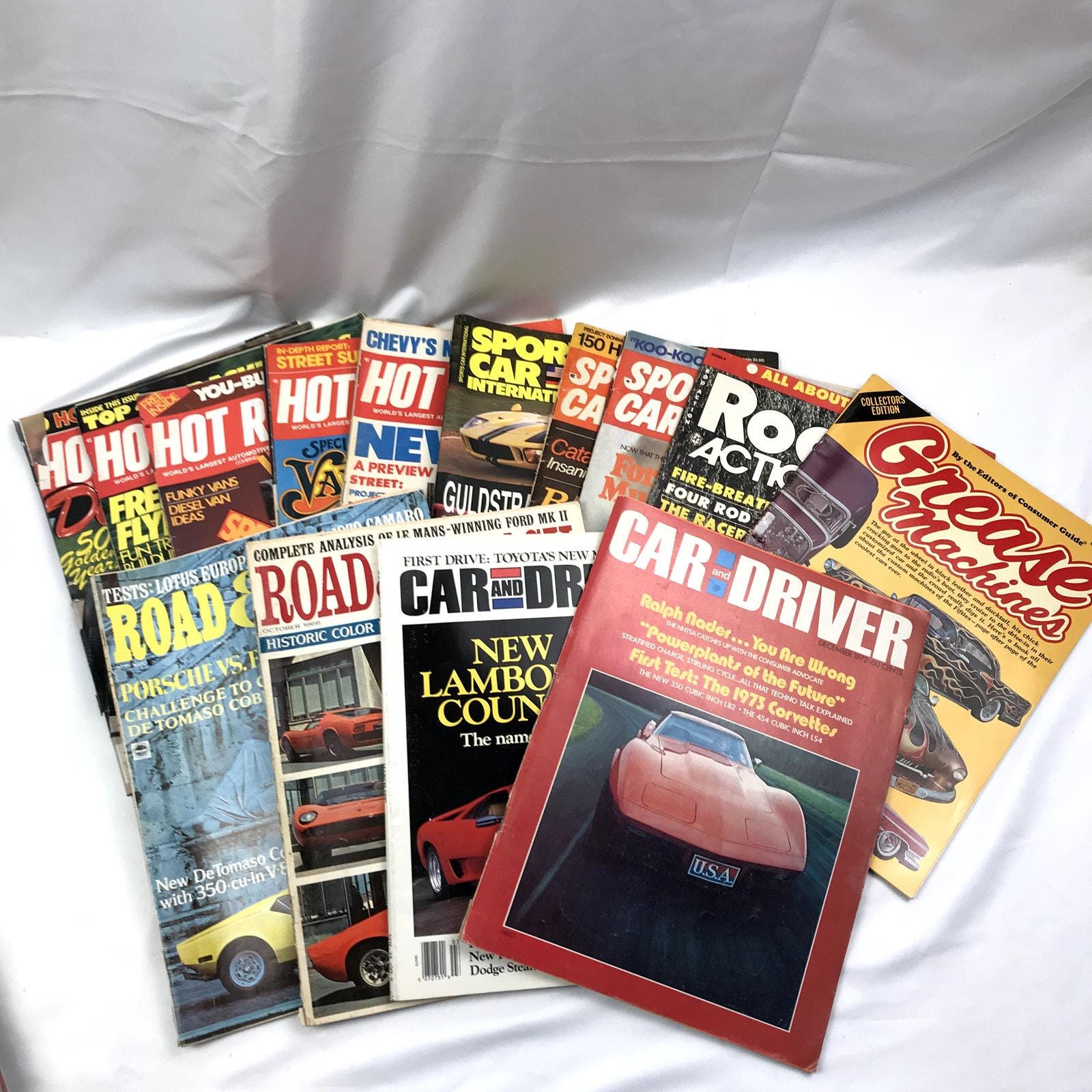 Hot Rod Magazines Lot of 37 Classic VTG Cars Illustrated