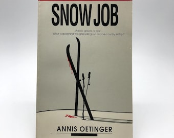 Trabajo de nieve Annis Oetinger FIRMADO Misterio contemporáneo Suspenso Crimen Novela 1992