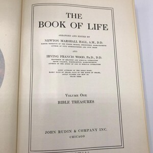 The Book of Life Newton Marshall Hall Lot of 7 Christian Biblical Literature 1927 image 7