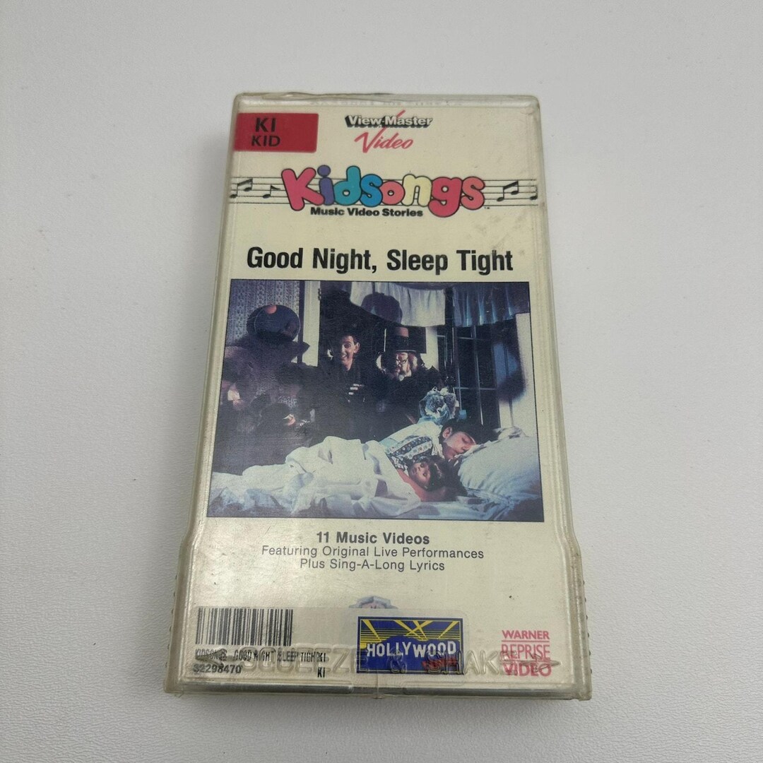 Kidsongs Good Night Sleep Tight VHS Tape Childrens Bedtime Music Video ...