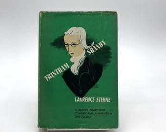 Tristram Shandy Gentleman Inbunden bok av Laurence Sterne 1950 Modern Library