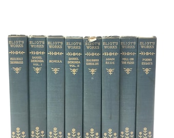 Eliot&#39;s Works Complete 8 Volume Set Limited Edition Literature Fiction Novels