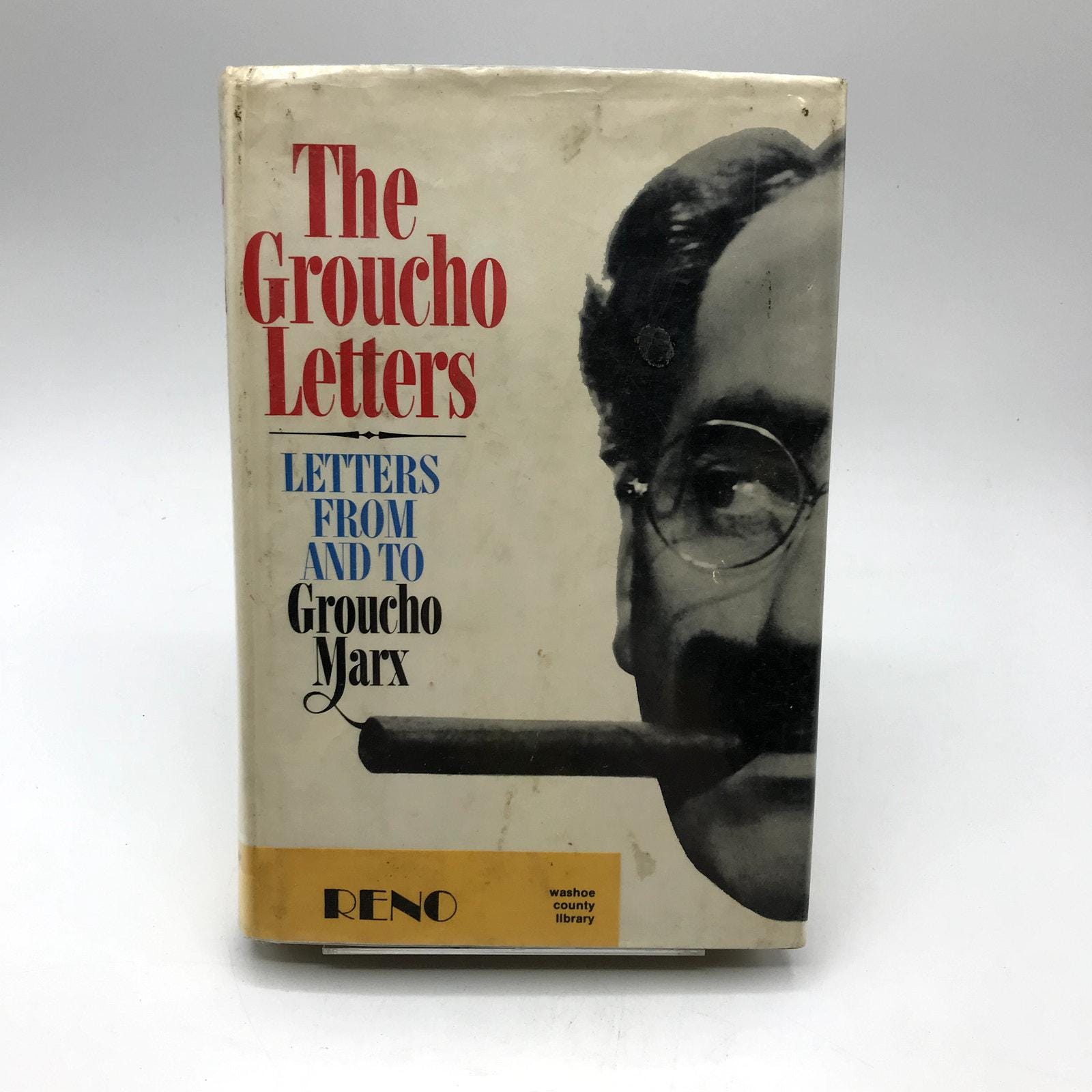 The Groucho Letters From & to Groucho Marx Hardcover Book First