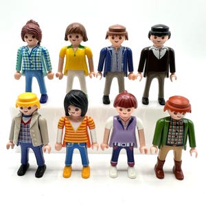 Playmobil Vintage Collectible Characters Lot of 8 Various Action Figures 1990&#39;s