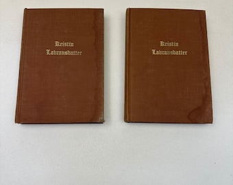 Kristin Lavransdatter Sigrid Undset 1946 2 Vol Set Alfred A. Knopf Vintage