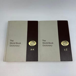 The World Book Dictionary Thorndike Barnhart 1976 2 Volume Set Reference